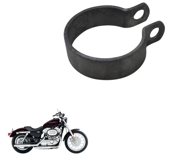 Abraçadeira Curva Escape Tras Harley Xl 883 Sportster 04-06