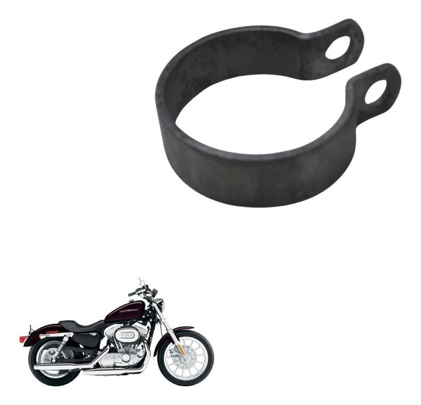 Abraçadeira Curva Escape Tras Harley Xl 883 Sportster 04-06
