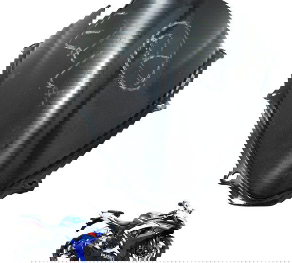 Parabrisa Bolha C/avaria Suzuki Gsx-r Srad 750 07-09 Preto