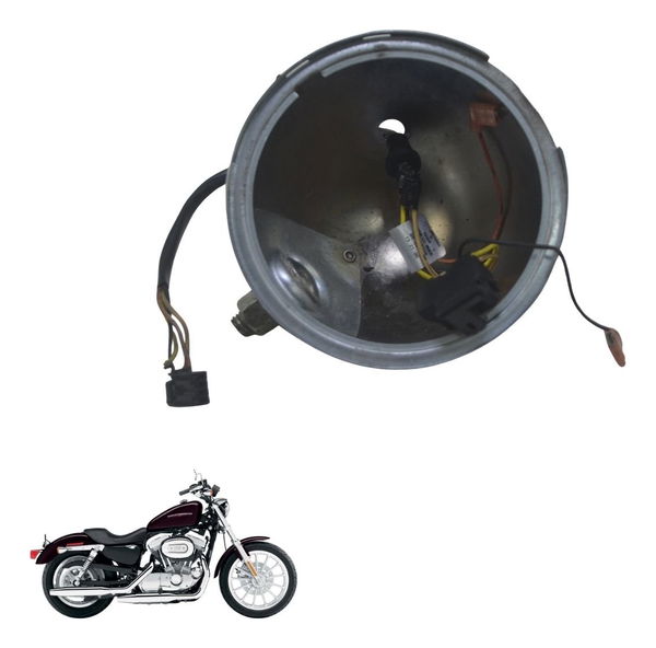 Carcaça Farol Bloco Óptico Harley Xl 883 Sportster 04-06 Ori Ambos Lados