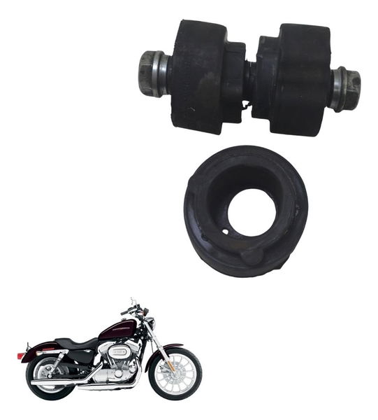 Jogo Coxim Suporte Motor Harley Xl 883 Sportster 04-06 Origi