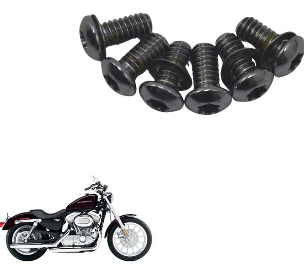 Jogo Parafuso Tampa Inspeção Harley Xl 883 Sportster 04-06