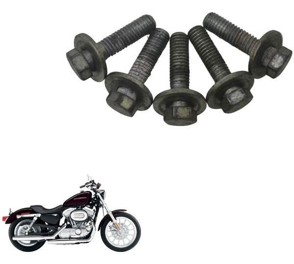 Jogo Parafuso Polia Harley Xl 883 Sportster 04-06 Original