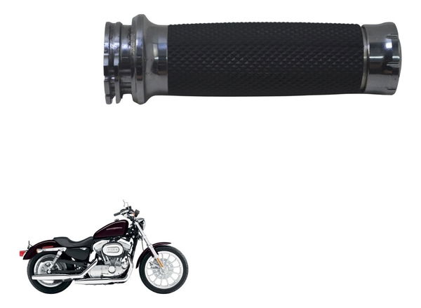 Manopla Dir Acelerador Harley Xl 883 Sportster 04-06 Preto