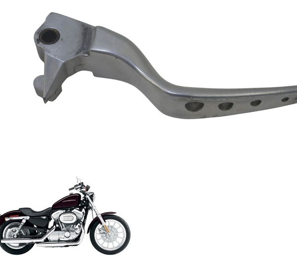 Manete Freio Custom Harley Xl 883 Sportster 04-06 Prateado