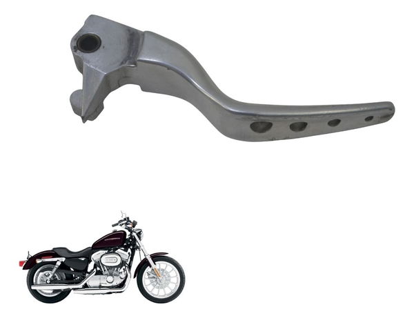 Manete Freio Custom Harley Xl 883 Sportster 04-06 Prateado