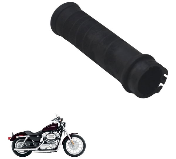 Manopla Dir C/detalhes Harley Xl 883 Sportster 04-06 Origina Preto