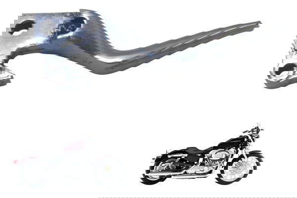 Manete Embreagem C/avaria Harley Xl 883 Sportster 04-06 Orig Prateado