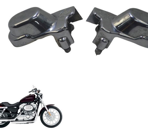 Par Acabamento Quadro Elástico Harley Xl 883 Sportster 04-06