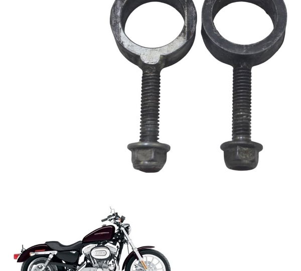 Par Parafuso Esticador Corrente Harley Xl 883sportster 04-06