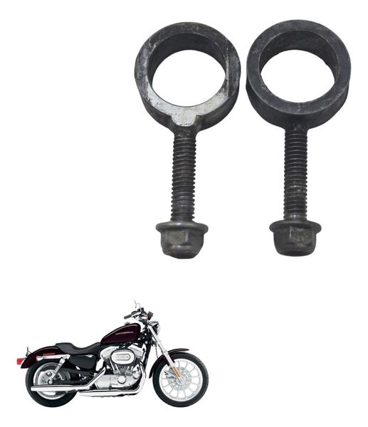 Par Parafuso Esticador Corrente Harley Xl 883sportster 04-06