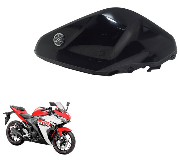 Tampa Tanque Esq C/ Avaria Yamaha Yzf R3 16-19 Original Preto
