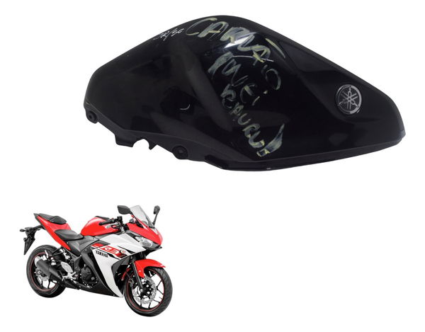 Tampa Tanque Dir C/ Avaria Yamaha Yzf R3 16-19 Original Preto