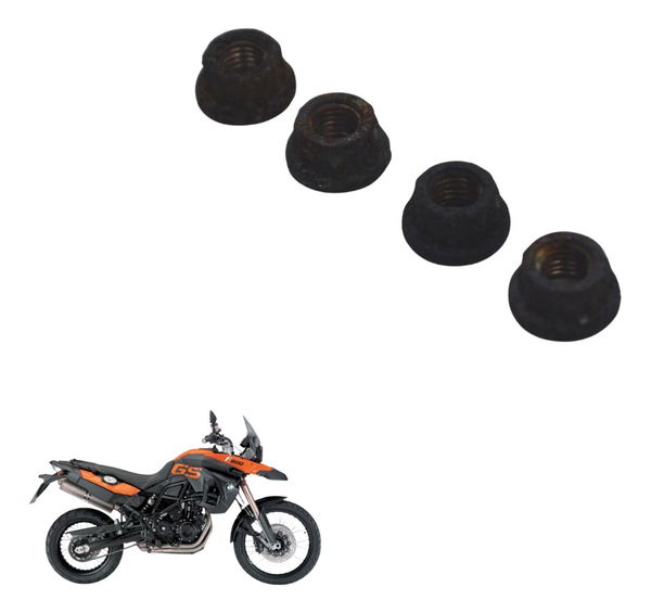 Jogo Porca Escape Bmw F 800 Gs 09-12 Original