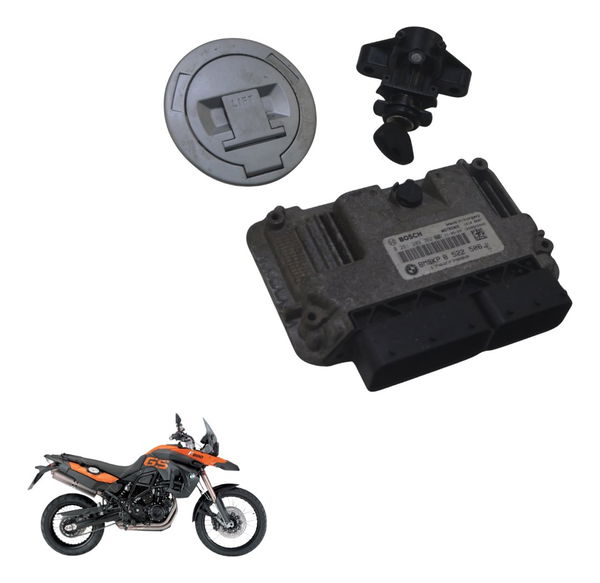 Kit Chave Ignição Módulo Code Bmw F 800 Gs 09-12 Original