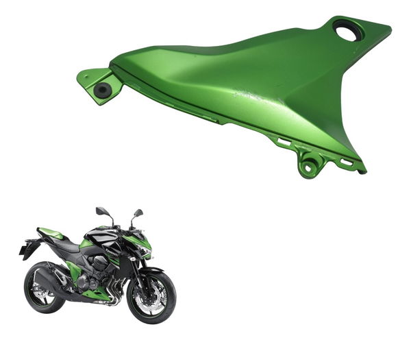 Carenagem Tampa Lateral Esq C/ Det Kawasaki Z 800 13-17 Orig Verde