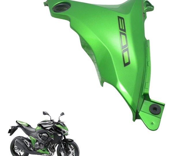 Carenagem Tampa Lateral Esquerda Kawasaki Z 800 13-17 Orig Verde