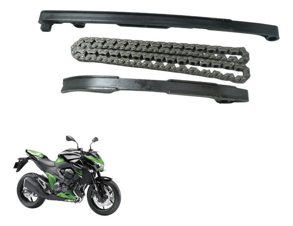 Kit Guia Tensor Corrente Comando Kawasaki Z 800 13-17 Orig