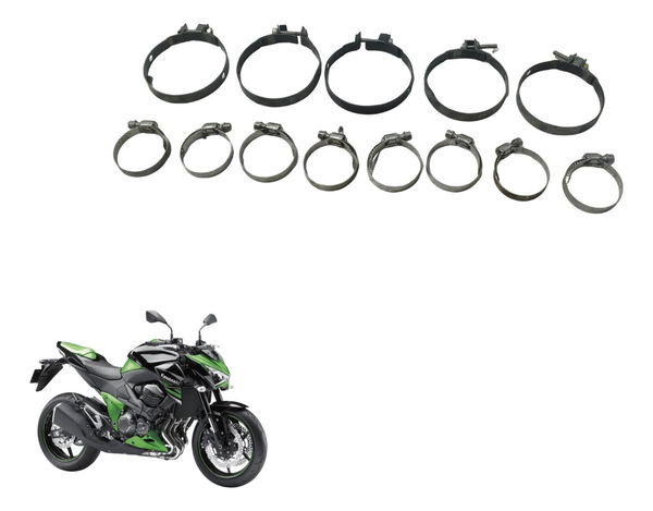 Kit Abraçadeira Diversas Kawasaki Z 800 13-17 Original