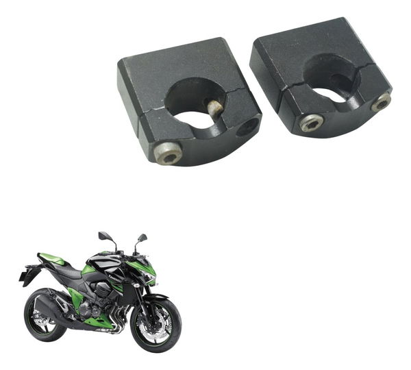 Par Realocador Guidão Kawasaki Z 800 13-17 Preto