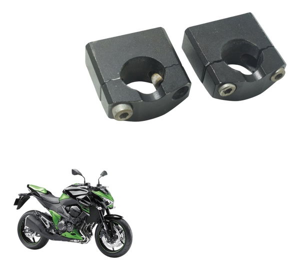 Par Realocador Guidão Kawasaki Z 800 13-17 Preto