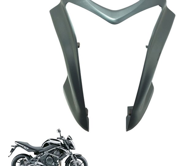 Carenagem Farol C/ Detalhes Kawasaki Er 6n 10-12 Original Cinza