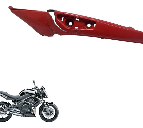 Carenagem Rabeta Esquerda C/avaria Kawasaki Er 6n 10-12 Orig