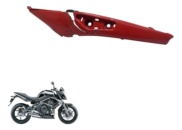 Carenagem Rabeta Esquerda C/avaria Kawasaki Er 6n 10-12 Orig