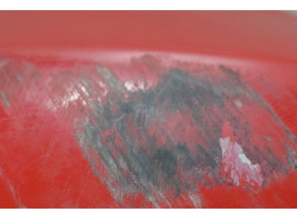 Carenagem Lateral Esquerda C/avaria Kawasaki Er 6n 10-12 Org Vermelho