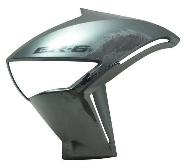 Carenagem Lateral Esquerda C/avaria Kawasaki Er 6n 10-12 Org Cinza-escuro