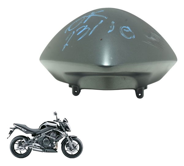 Carenagem Painel C/ Detalhes Kawasaki Er 6n 10-12 Original Cinza
