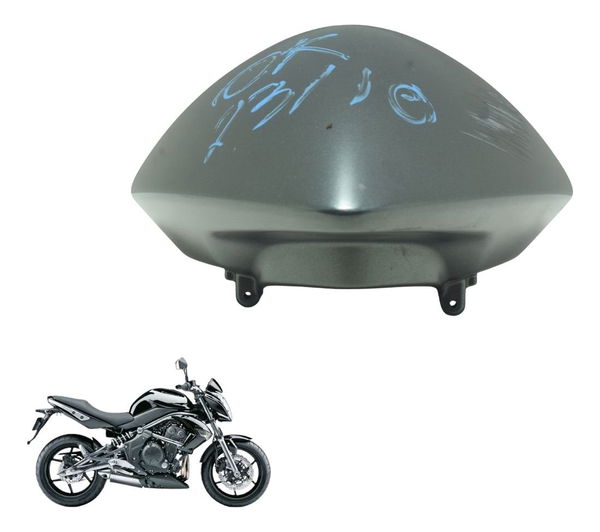 Carenagem Painel C/ Detalhes Kawasaki Er 6n 10-12 Original Cinza