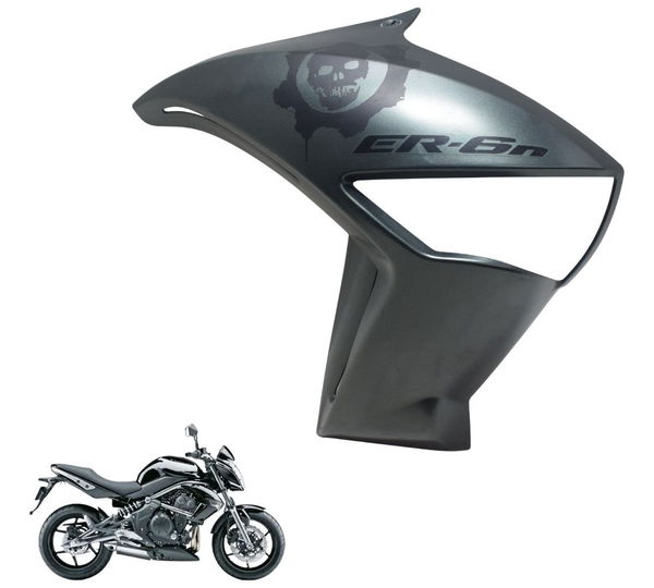 Carenagem Lateral Direita Kawasaki Er 6n 10-12 Original Cinza