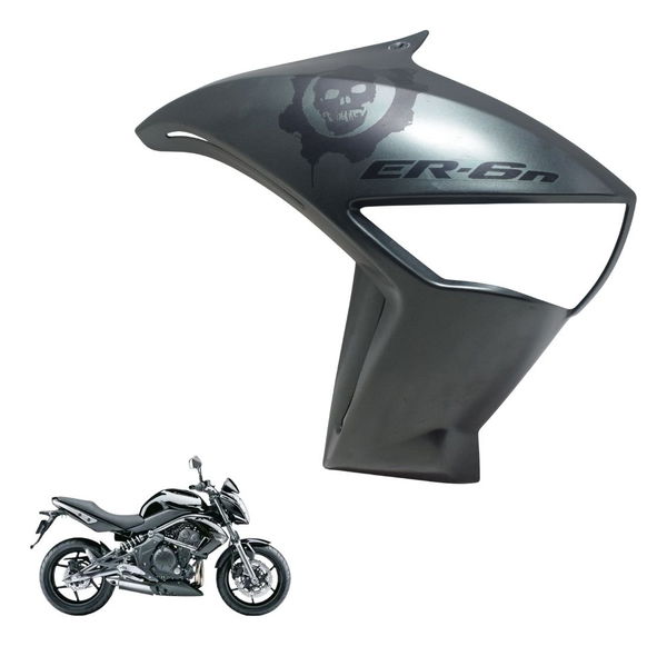 Carenagem Lateral Direita Kawasaki Er 6n 10-12 Original Cinza