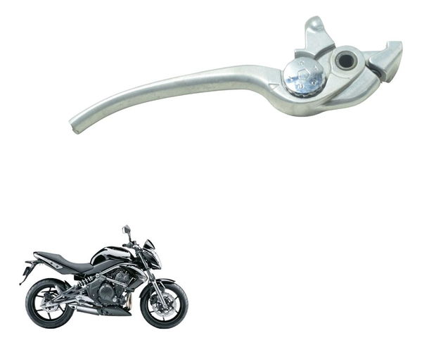 Manete Freio C/ Avaria Kawasaki Er 6n 10-12 Original Prateado