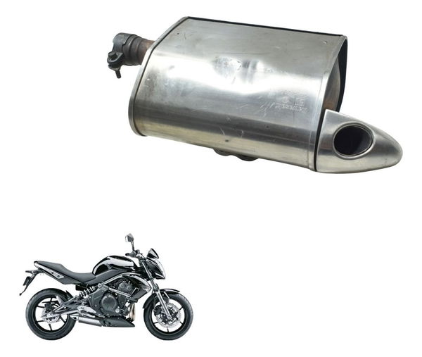 Ponteira Escape C/ Detalhes Kawasaki Er 6n 10-12 Original