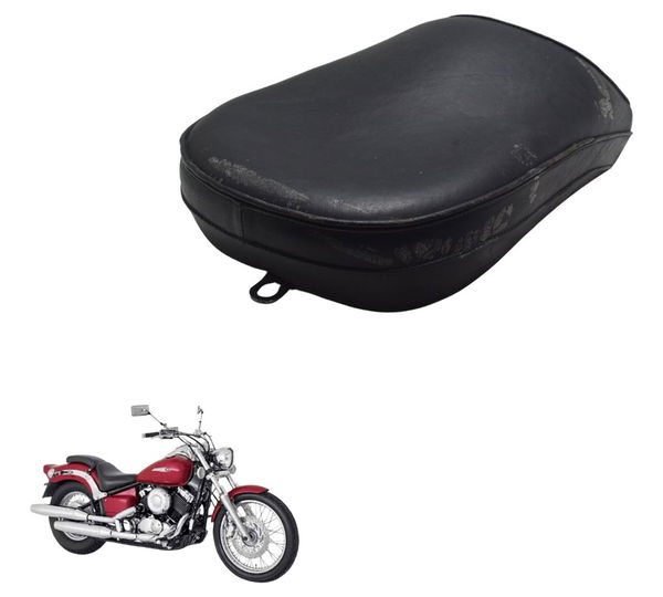 Banco Traseiro Custom Yamaha Drag Star Xvs 650 96-08 Preto