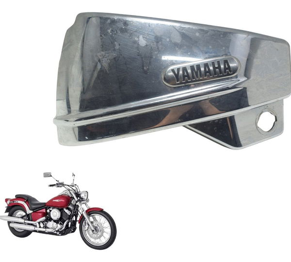 Carenagem Lateral Esq Yamaha Drag Star Xvs 650 96-08 Origina Prateado