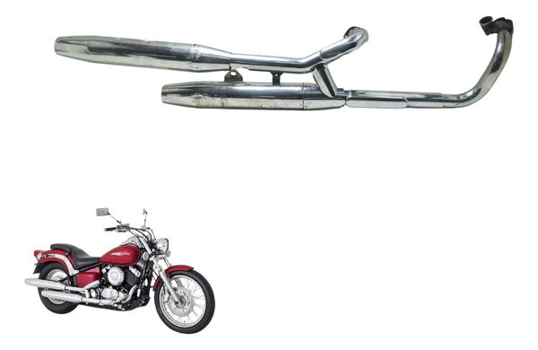 Escapamento C/detalhes Yamaha Drag Star Xvs 650 96-08 Origin