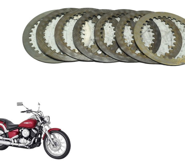 Jogo Discos Separador Embreag Yamaha Drag Star Xvs 650 96-08