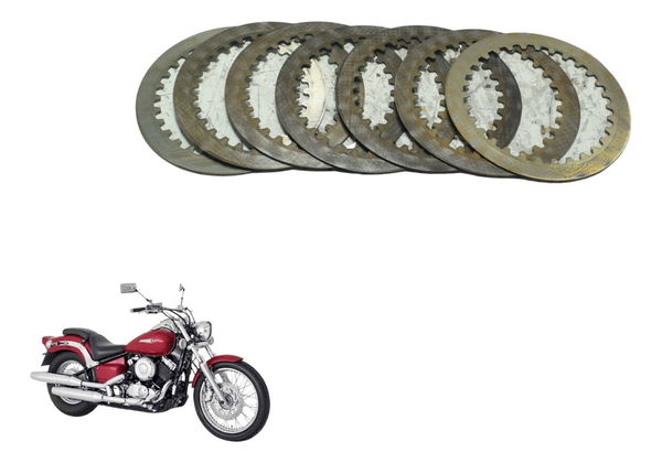 Jogo Discos Separador Embreag Yamaha Drag Star Xvs 650 96-08
