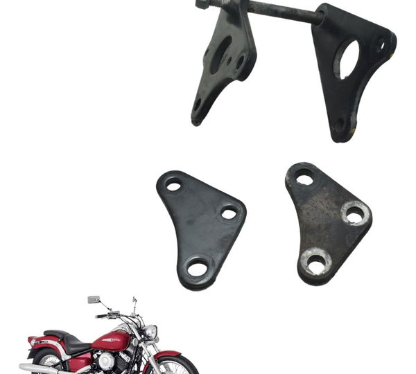 Kit Suporte Motor Yamaha Drag Star Xvs 650 96-08 Original