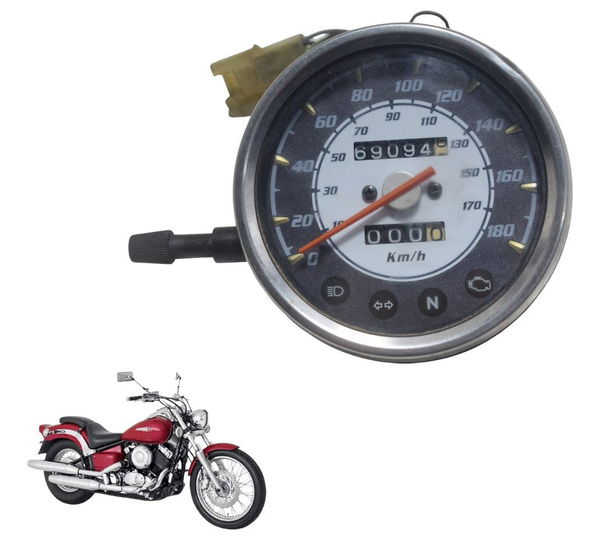 Painel (69.094 Km) Yamaha Drag Star Xvs 650 96-08 Original