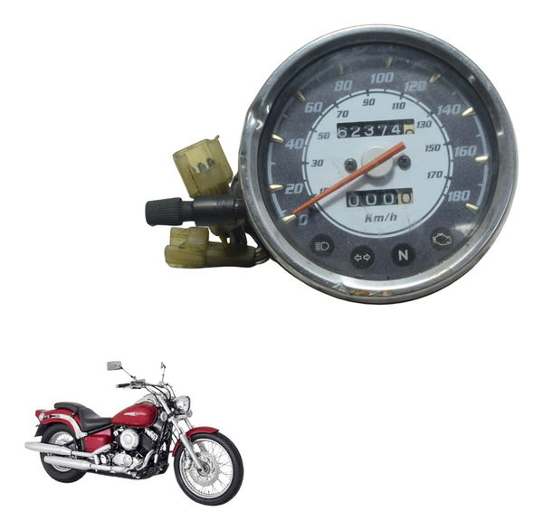 Painel C/detalhes (62.374 Km) Yamaha Drag Star Xvs 650 96-08
