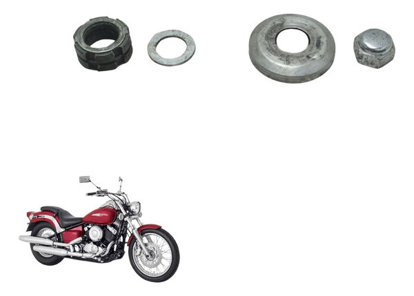 Porca Mesa Superior Yamaha Drag Star Xvs 650 96-08 Original