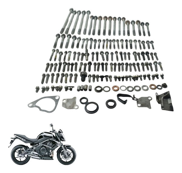 Kit Parafuso Motor Kawasaki Er 6n 10-12 Original
