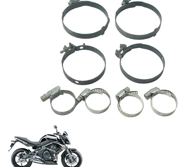 Kit Abraçadeira Diversas Kawasaki Er 6n 10-12 Original