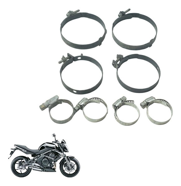 Kit Abraçadeira Diversas Kawasaki Er 6n 10-12 Original