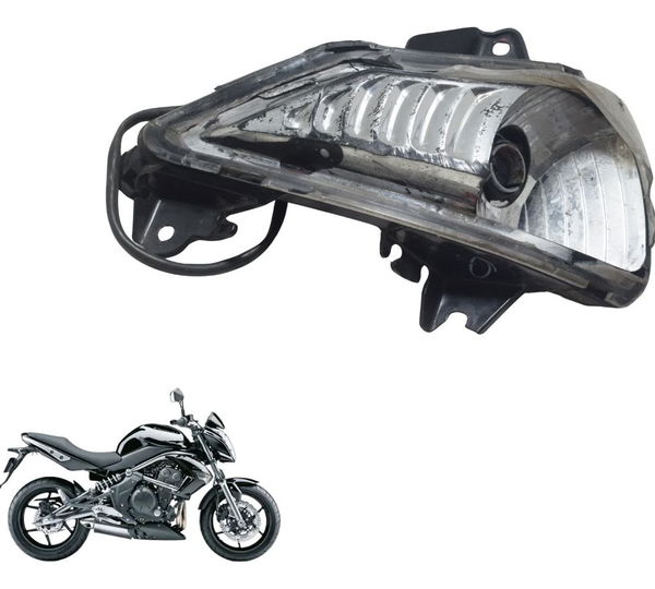 Pisca Dianteiro Esquerdo C/ Avaria Kawasaki Er 6n 10-12 Orig