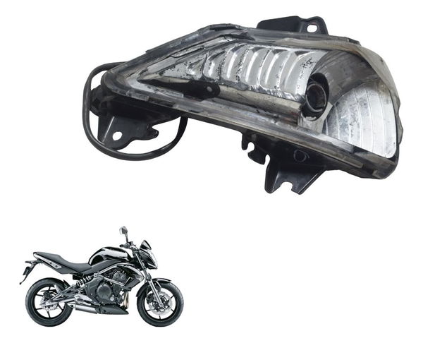 Pisca Dianteiro Esquerdo C/ Avaria Kawasaki Er 6n 10-12 Orig